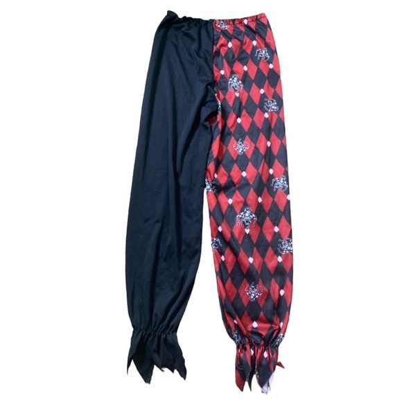 SPIRIT HALLOWEEN 3 Piece Sinister Jester Dress Up  Costume Boys Red/Black 10-12Y - Picture 4 of 6